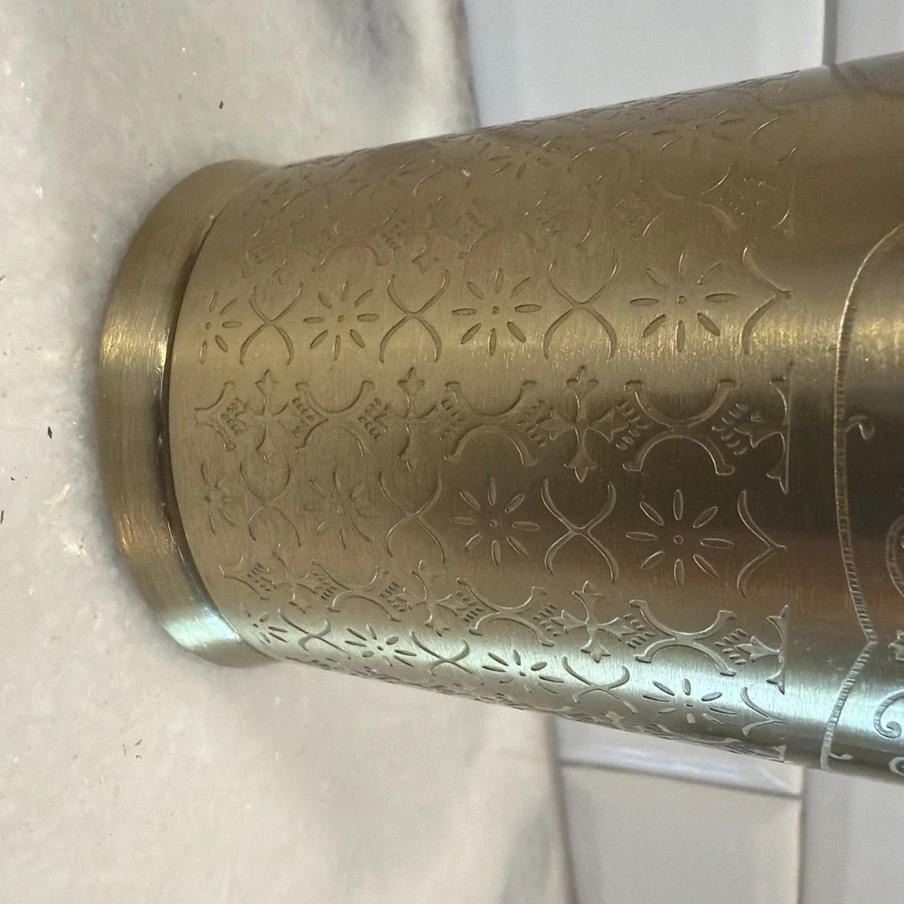 Opalhouse Toothbrush Or Pen Holder Gold Etched Design ES001